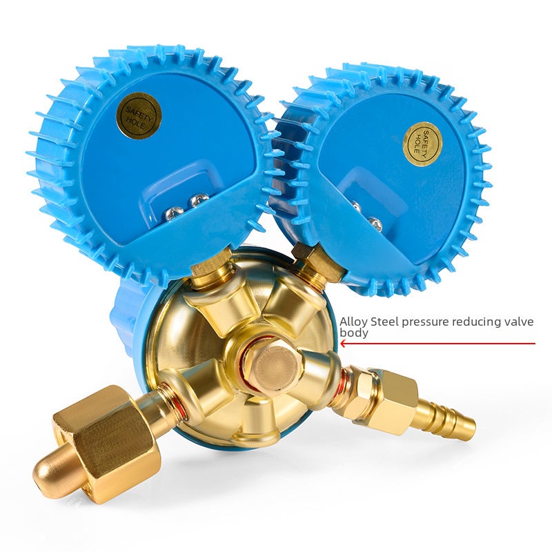 Acetylene propane meter gas regulating valve pressure reducer oxygen cylinder pressure gauge YQY-0807 shockproof oxygen meter wholesale(Propane Table Shockproof) - Image 5