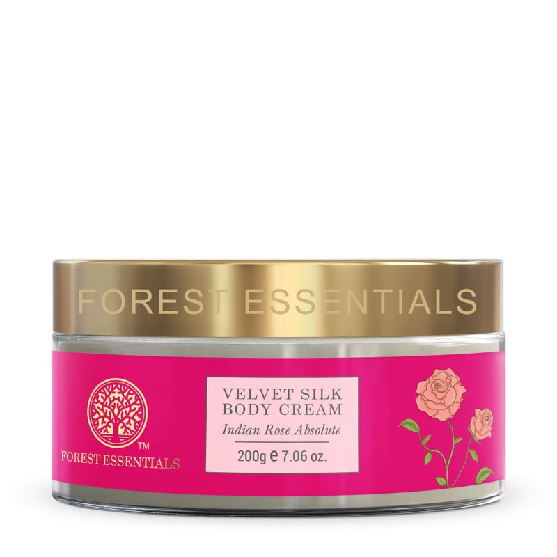 Forest Essentials Indian Rose Absolute Velvet Silk Body Cream 200g - Image 2