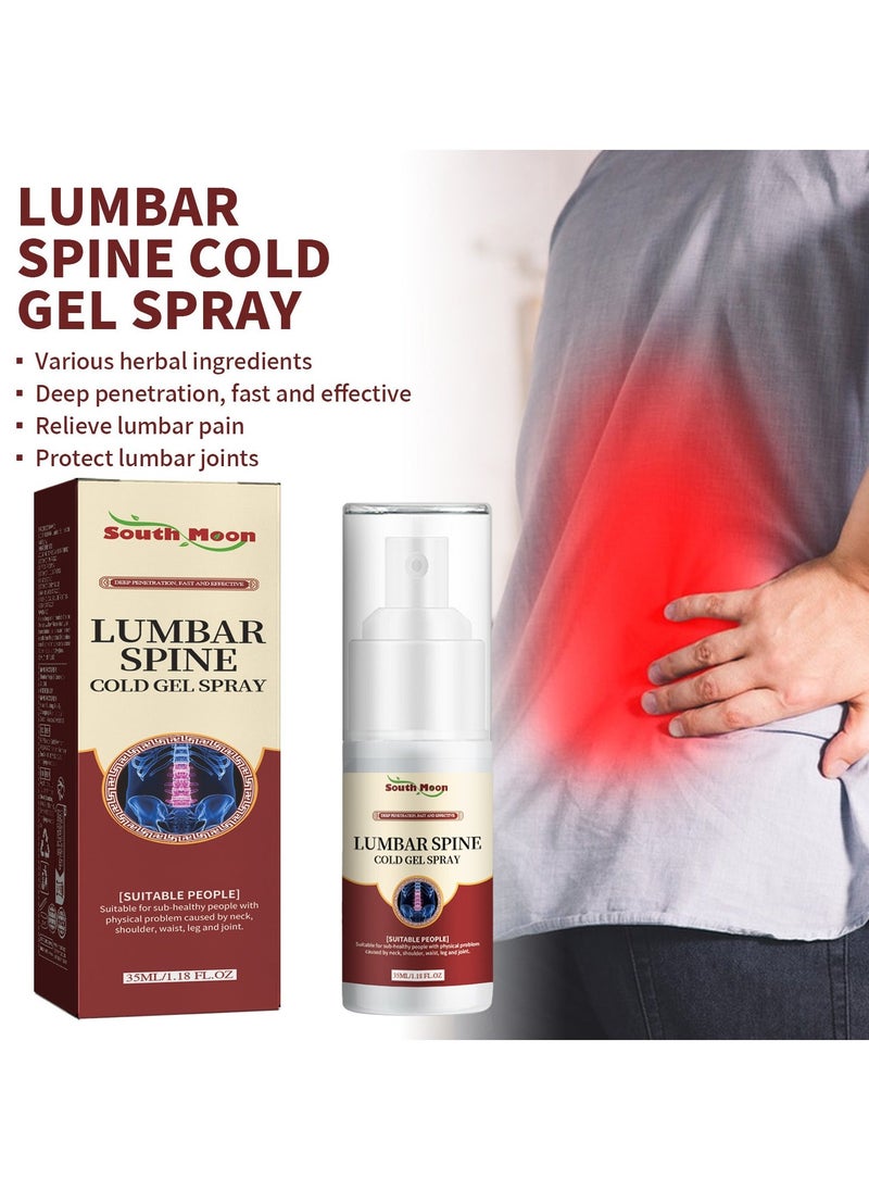 SOUTH MOON 2-PACK Lumbar Spray, Relieves Back Pain,Plant Herbal Ingredients, Suitable For Shoulders, Neck, Waist, Legs, Knee Joints And Other Parts 35ml*2 - Image 2