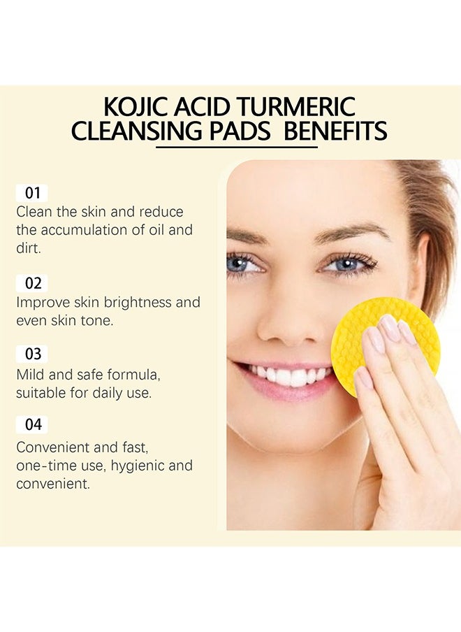 Kojic Acid & Turmeric Cleansing Pads, Deep Cleansing Turmeric Cleansing Pads, Enhances Skin's Natural Glow, Improves Overall Texture (60 Pieces) - pzsku/Z87D3C47A419BC1FDEEF2Z/45/_/1730277549/0dcb06ae-8286-4ffb-9904-cfff383cb8e4