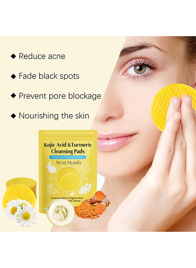 Kojic Acid & Turmeric Cleansing Pads, Deep Cleansing Turmeric Cleansing Pads, Enhances Skin's Natural Glow, Improves Overall Texture (60 Pieces) - pzsku/Z87D3C47A419BC1FDEEF2Z/45/_/1730277559/6c82b578-8bf0-4398-96ba-ba44432fbc7c