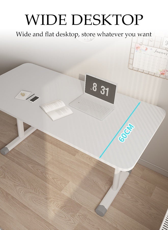 Spides Multifunctional Standing Computer Desk Adjustable Height Study Desk Hand Cranked Lifting PC Desktop Computer Table Ergonomic Design Study Writing Workstation Adjustable Height 65-90cm for Home Office, Study, Work - Image 2