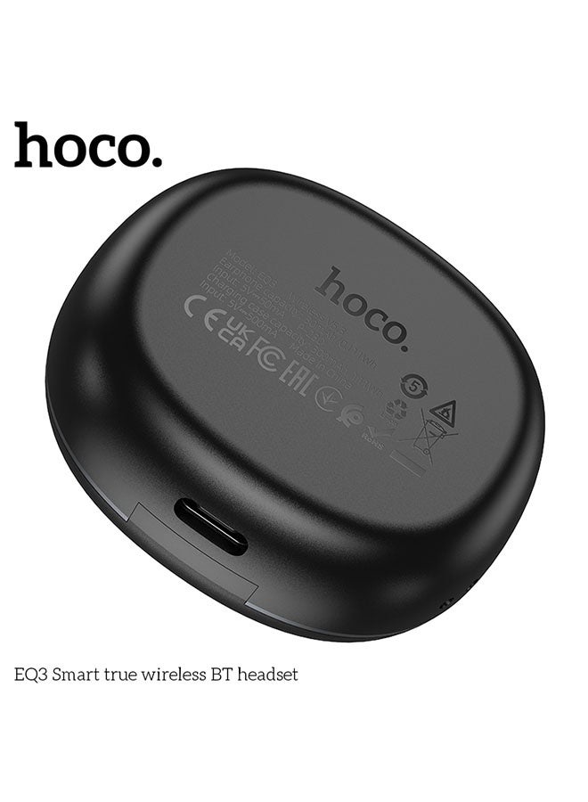 هوكو. سماعة EQ3 الذكية True Wireless بتقنية البلوتوث (أسود) - Image 3