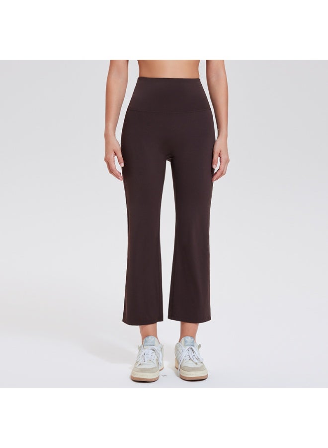 High Waist Buttock Lifting Flared Sports Fitness Yoga Wide Leg Pants  - Image 1