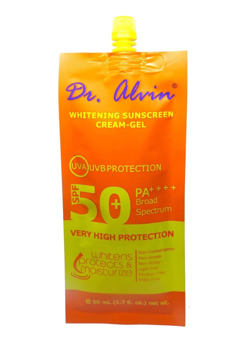 Dr. Alvin - Whitening Sunscreen Cream-Gel SPF50 PA++++ - Image 1