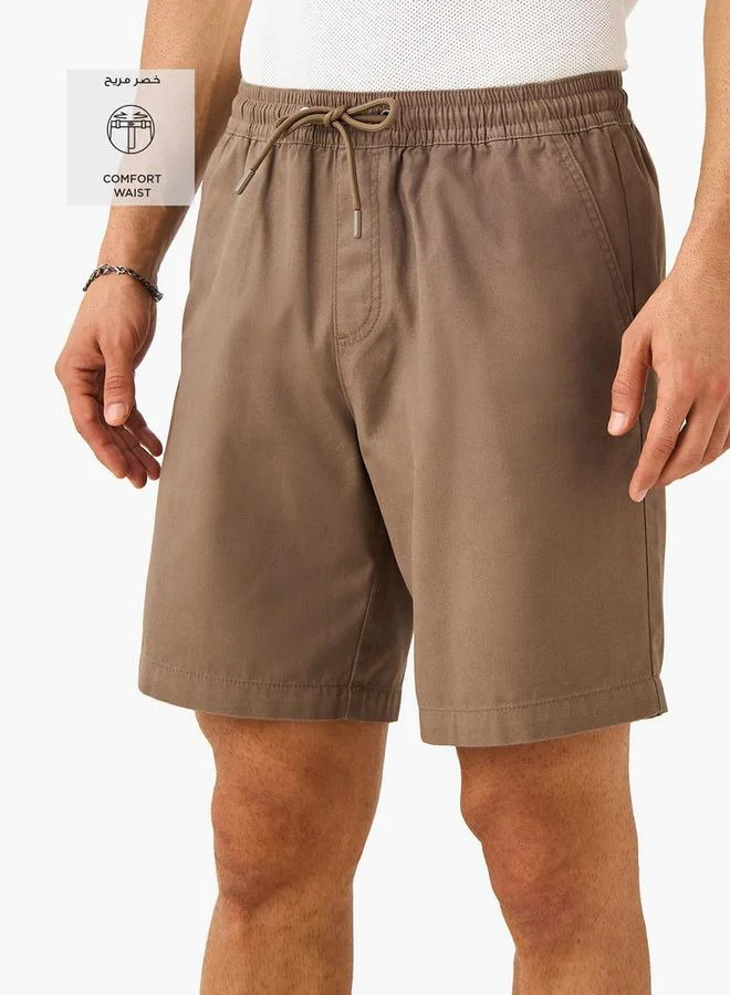 Splash FAV Regular Fit Shorts with Flexi Waist and Pockets
