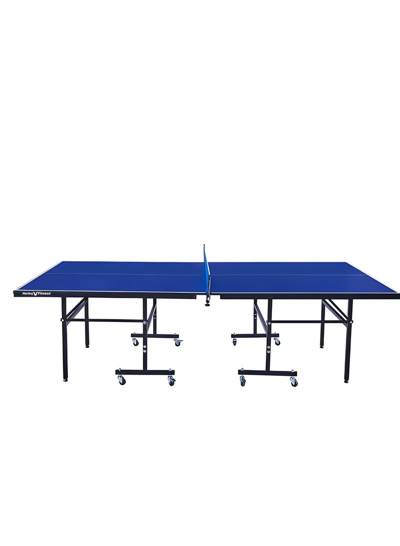 HARLEY FITNESS Harley Fitness Table Tennis Table | Foldable Ping Pong Table with UV Paint Top, Rust-Proof Steel Frame, Space-Saving Design, Professional Size, TT Table for All Ages, Family Fun, Blue/Black - Image 3