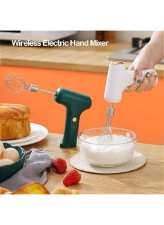 Wireless Electric Hand Whisk Usb Rechargeable Portable Egg Beater With 2 Detachable Whisks With 3 Speed Modes For Eggs Milkshake Cream Butter Baby Food Fit For Kitchen Camping Gifts Green - pzsku/Z87D469C1A3DA3E93F8E3Z/45/_/1741178662/7dfe5adf-13e1-49ec-8c33-18428a10462e