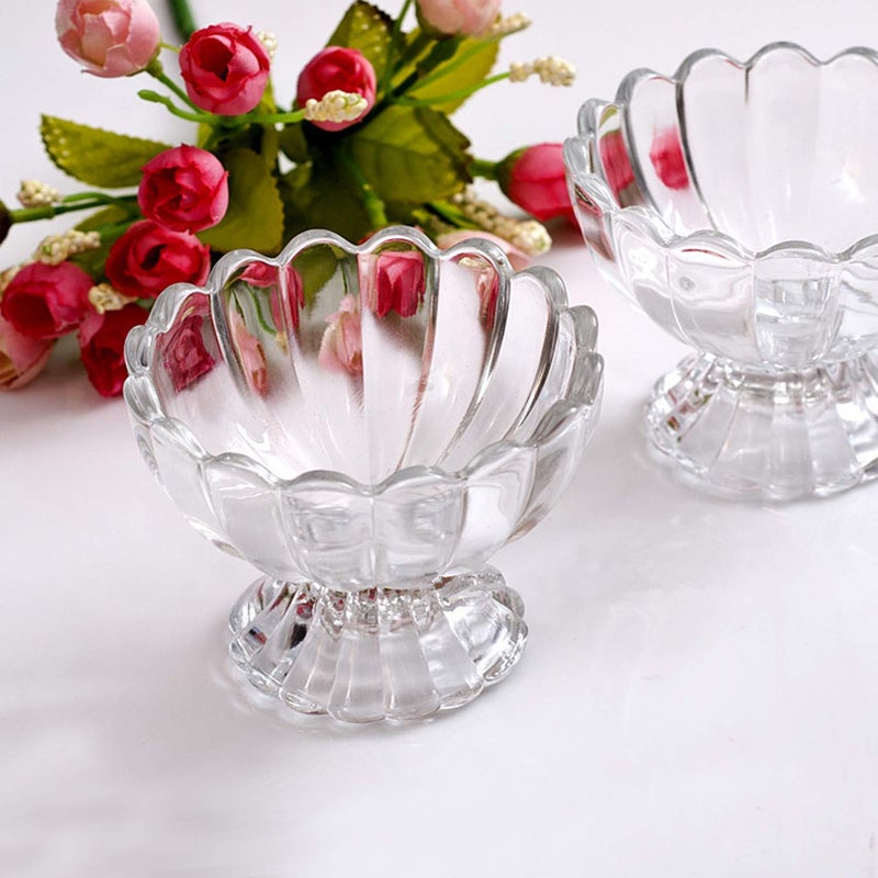 Toxen Ice Cream Glass Bowl Dishes Trifle Bowl Prawn Cocktail Glasses for Serving Ice Cream Salad Fruit Snack Sauce 140ML - Image 4