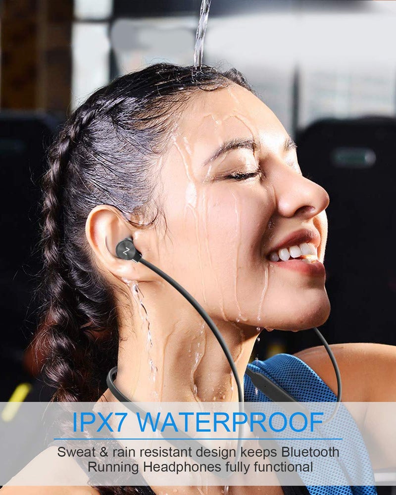 NANAMI Earbuds, Update Bluetooth Wireless Headphones, IPX7 Waterproof, in-Ear Earphones with Mic, Magnetic Neckband, HiFi Stereo Deep Bass Noise Cancellation Headsets,18 Hours Playtime for Gym,Sports - Image 4