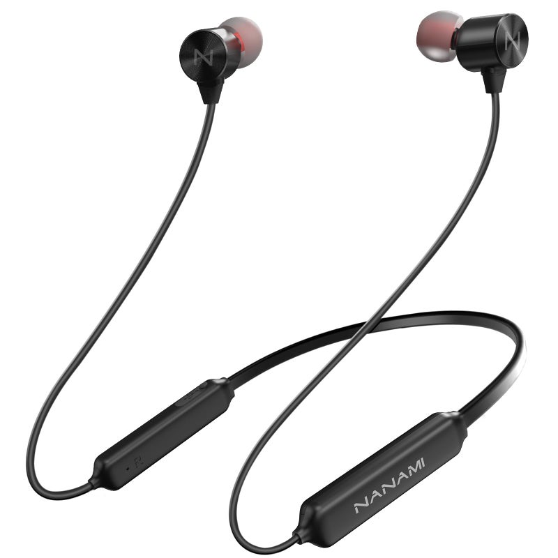 NANAMI Earbuds, Update Bluetooth Wireless Headphones, IPX7 Waterproof, in-Ear Earphones with Mic, Magnetic Neckband, HiFi Stereo Deep Bass Noise Cancellation Headsets,18 Hours Playtime for Gym,Sports - Image 1