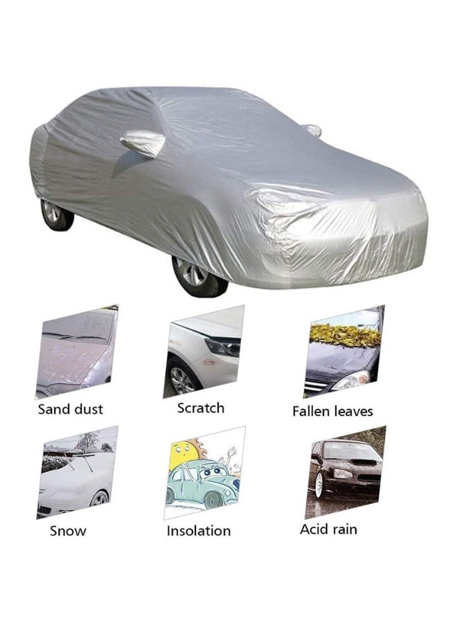 Car sunshade cover, all-weather car cover, windproof, sandproof, rainproof, and UV-resistant, suitable for sedans. - Image 3