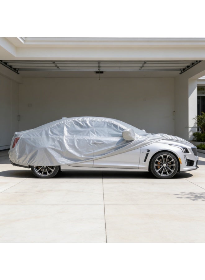 Car sunshade cover, all-weather car cover, windproof, sandproof, rainproof, and UV-resistant, suitable for sedans. - Image 5