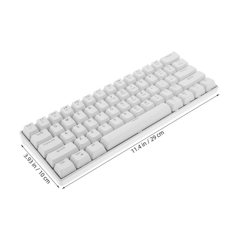 RGB Backlit Mechanical Gaming Keyboard Wired Compact for Laptops Tactile Response - Image 3