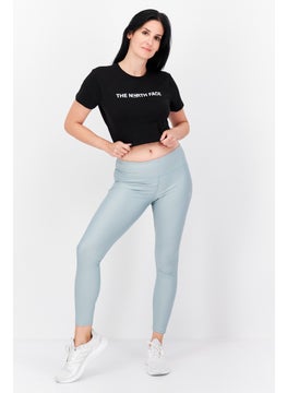 THE NORTH FACE Women Sportswear Fit Short Sleeve Training Crop Top, Black  - Image 3