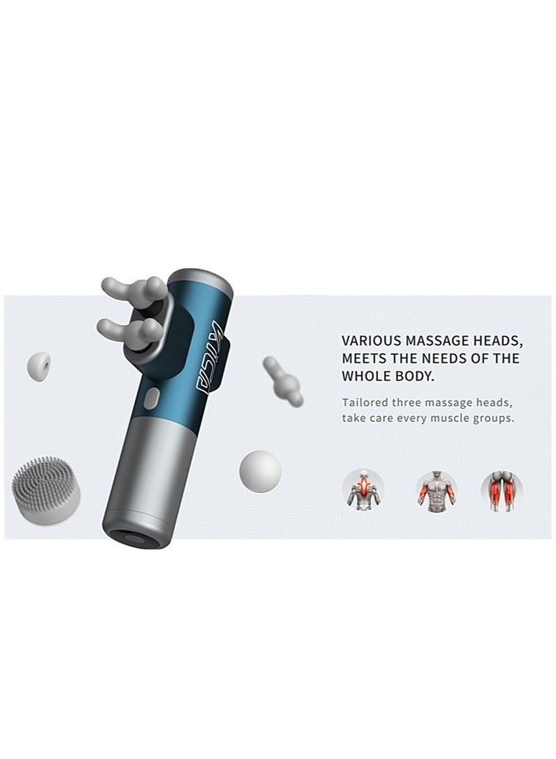 KiCA KICA pro Electric Handheld Massager Gun for Athletes Portable Small-Deep Tissue for Body Arms Back Muscle Massager Relief Gem/Sports Pain Recovery, Intelligent Speed Control, Mini Pocketsize - Image 2