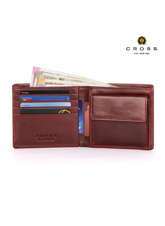 Cross محفظة جلدية بنية للرجال (AC1208072_1-25) ، براندي - Image 4