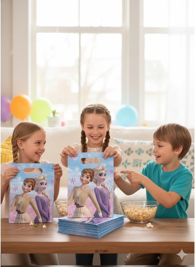Ciao Disney Frozen II “Wind Spirit” Party Bags – Pack of 6 Goodie Bags with Anna & Elsa Design, Winter-Themed Favor Bags for Girls Birthday Parties and Frozen Celebrations - Image 3
