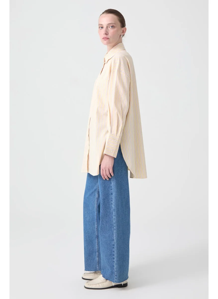 Touche Striped Shirt with Pocket Detail