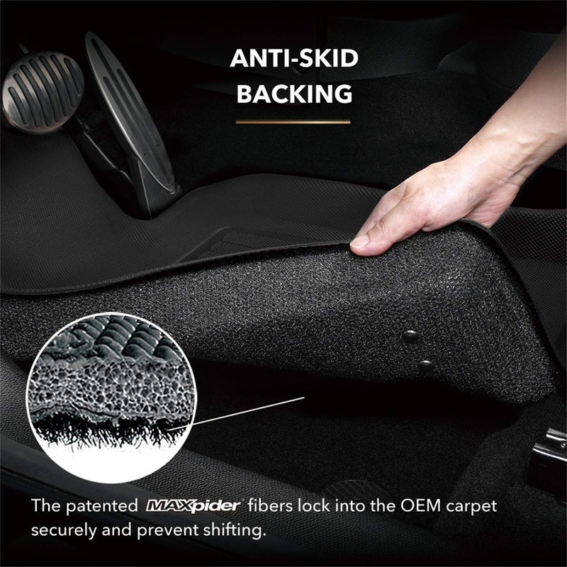 3D MAXpider Kagu All-Weather Floor Mat Set for Land Rover Range Rover Evoque (2014-2018) - Gray - Image 5