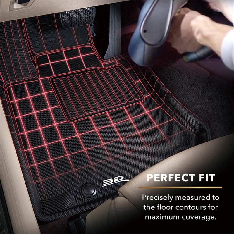 3D MAXpider Kagu All-Weather Floor Mat Set for Land Rover Range Rover Evoque (2014-2018) - Gray - Image 3
