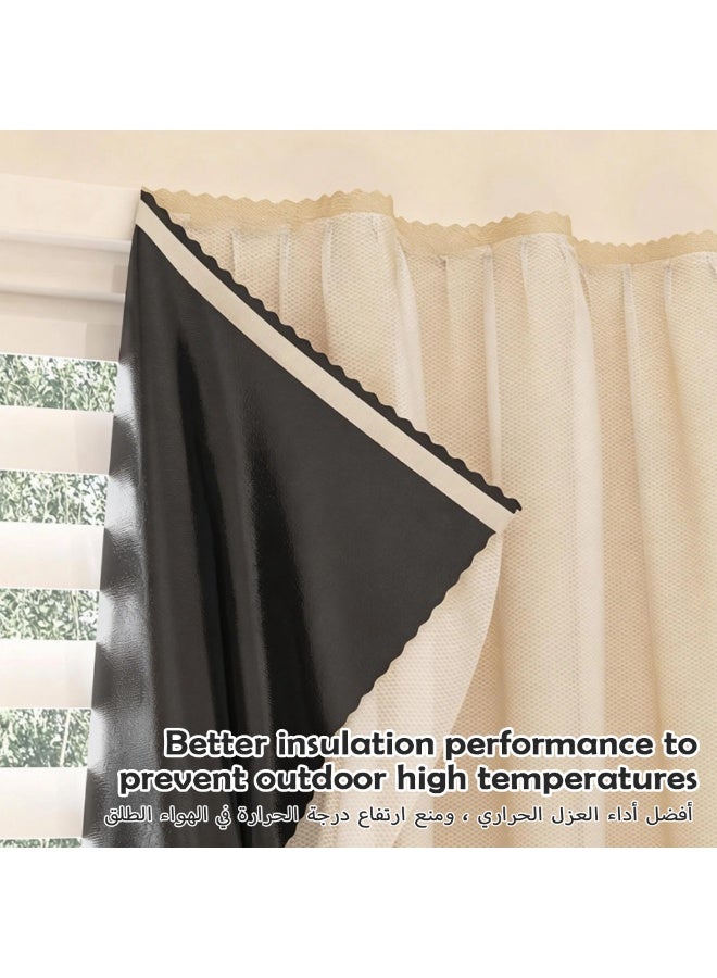 Non drilling Velcro Curtains - No drilling holes, no rods, easy to install blinds, bay screen curtains, adhesive curtains suitable for protecting window privacy - Image 5
