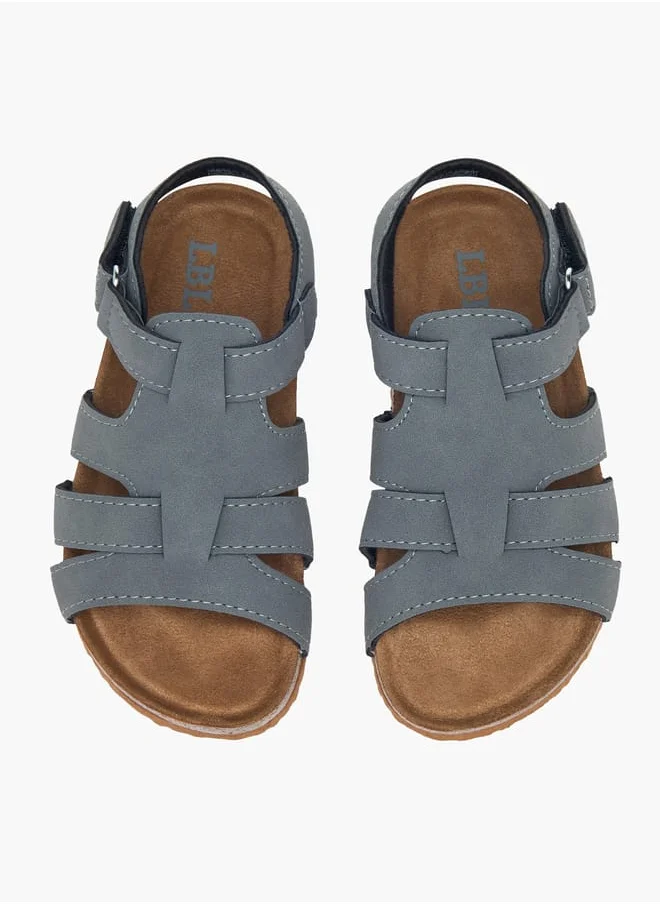 LBL by Shoexpress Boys Strappy Sandals With Hook And Loop Closure