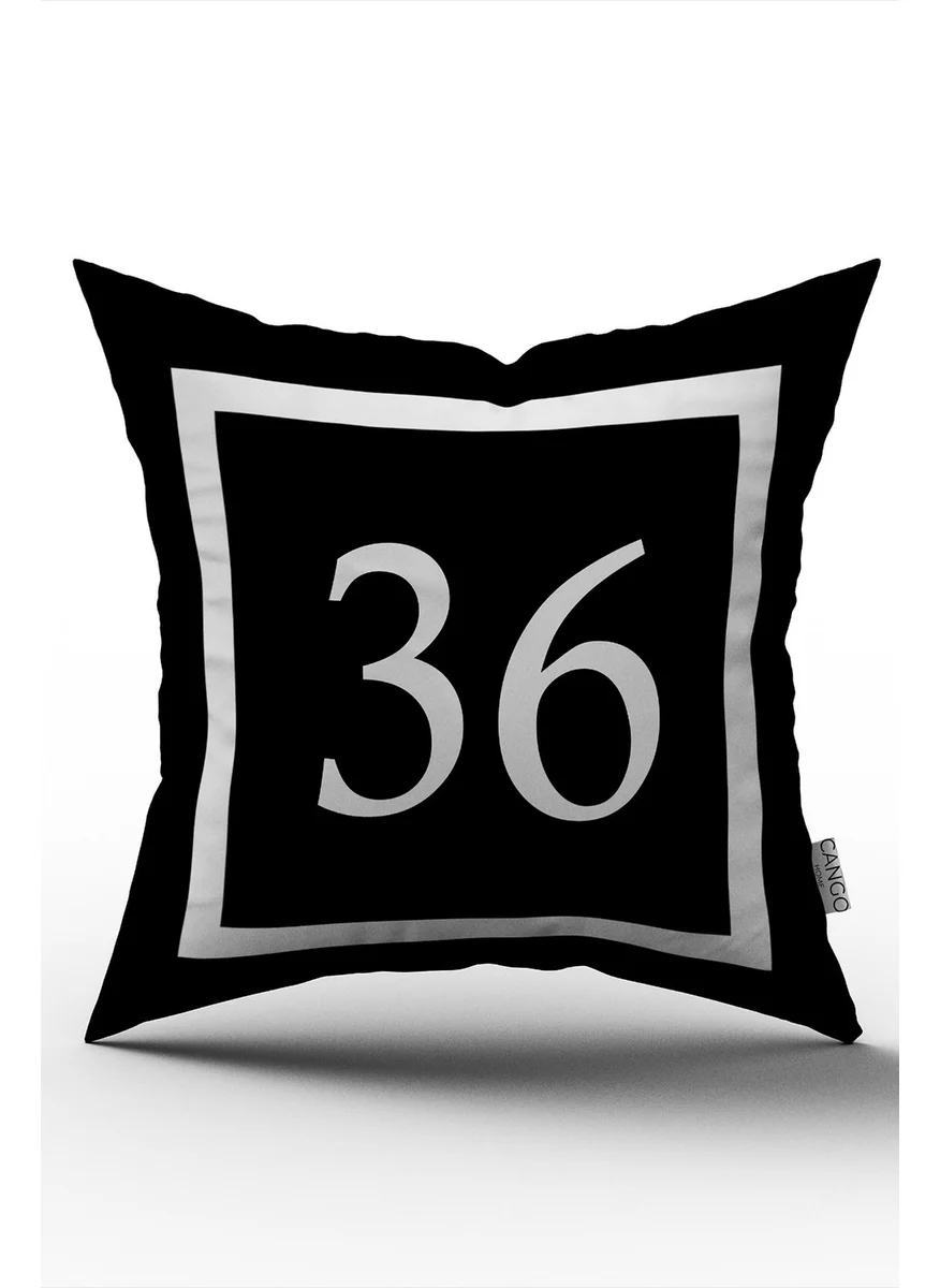 Cango Home Digital Printed Number Cushion Cover 36