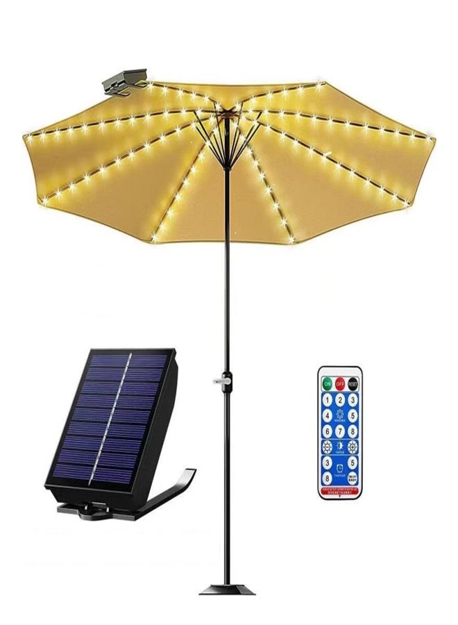 Outdoor Tent Lights Beach Shade Solar Clip Umbrella Lights Flexible String Lights - Image 3