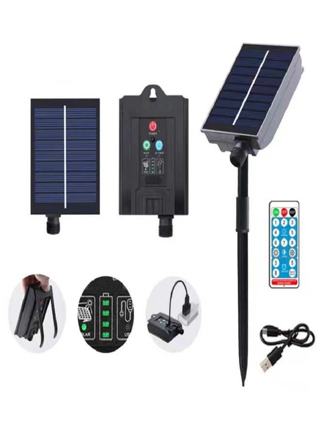 Outdoor Tent Lights Beach Shade Solar Clip Umbrella Lights Flexible String Lights - Image 2