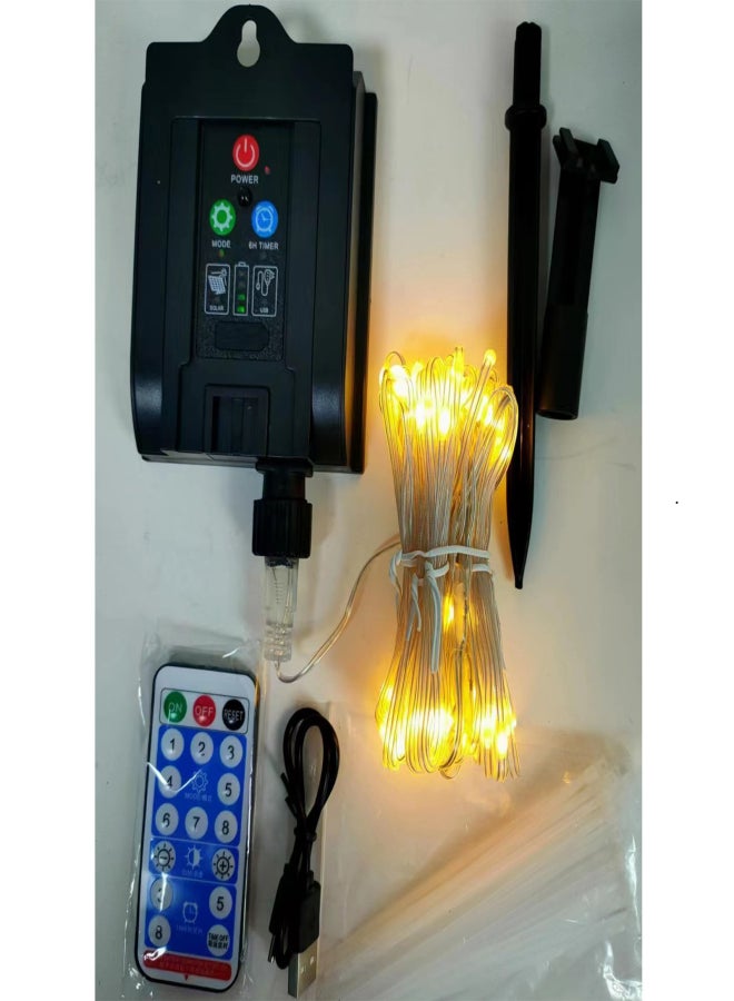 Outdoor Tent Lights Beach Shade Solar Clip Umbrella Lights Flexible String Lights - Image 4