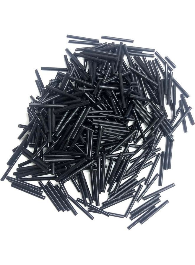 إسكدنيا مجموعة خرز زجاجي على شكل أنبوب بوق، مكونة من 1100 قطعة. 2سم - Image 1