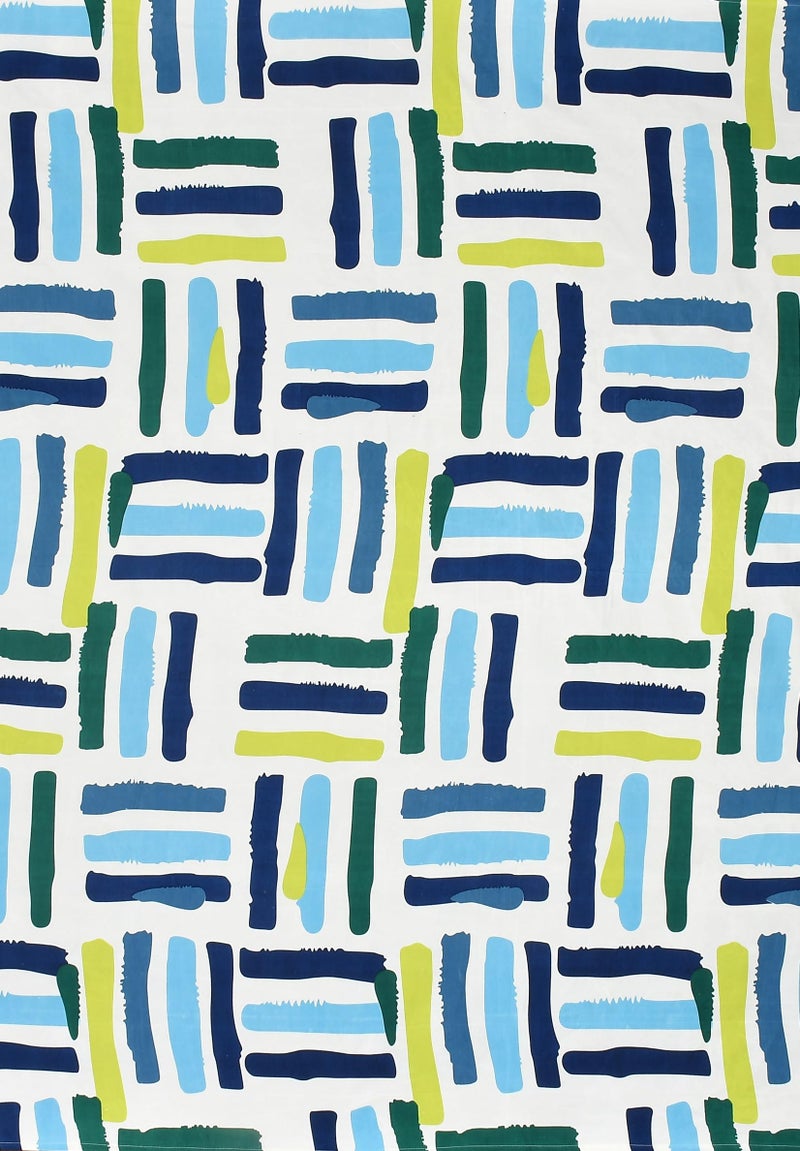 Homefab India 180 TC Microfiber Diwan Set - 8 Piece - Blue, White - Image 2