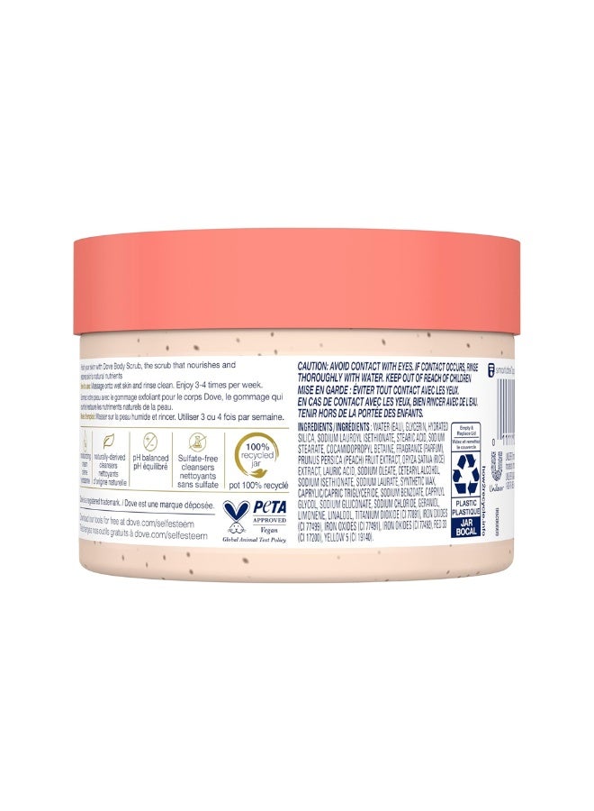 Dove Body Scrub White Peach & Crushed Rice - 298g - Image 2