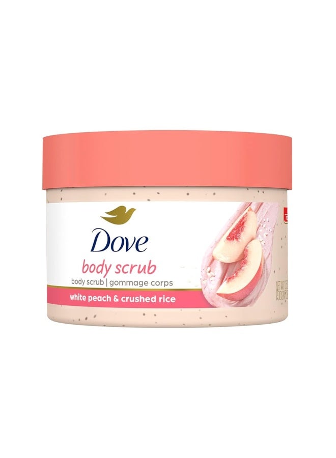 Dove Body Scrub White Peach & Crushed Rice - 298g - Image 1
