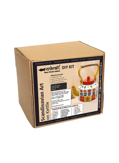 Penkraft Scandinavian Art on Kettle DIY kit Free Video Tutorial