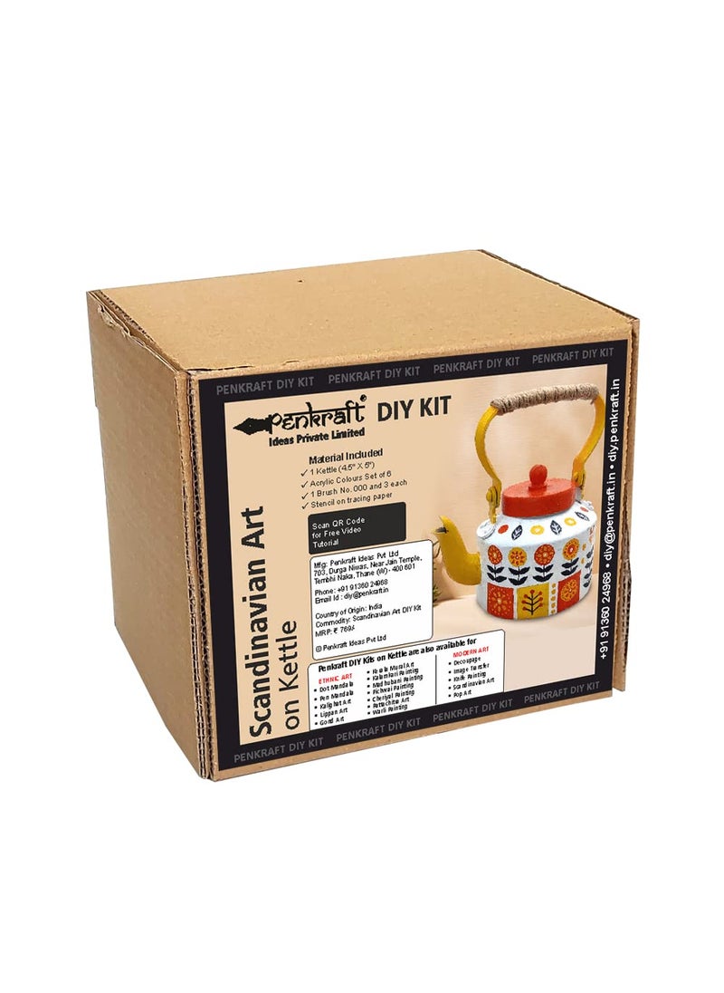 Penkraft Scandinavian Art on Kettle DIY kit Free Video Tutorial