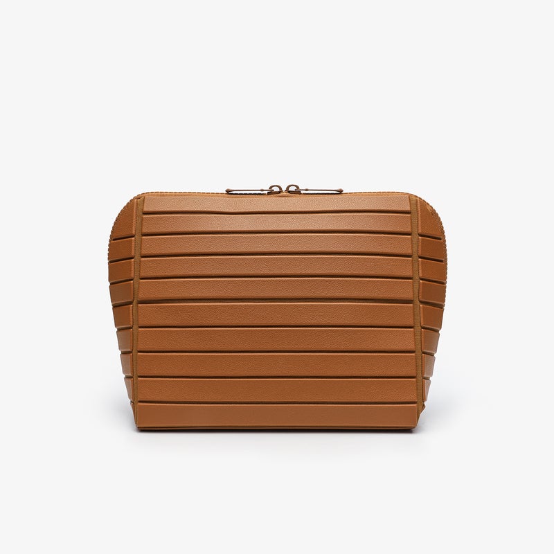 Popular Super Practical Large-Capacity Beautiful Storage Bag Travel Commuting Striped Three-Dimensional Cosmetic Bag - Image 2