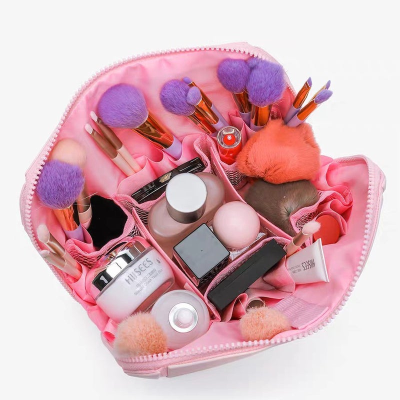 Popular Super Practical Large-Capacity Beautiful Storage Bag Travel Commuting Striped Three-Dimensional Cosmetic Bag - Image 4