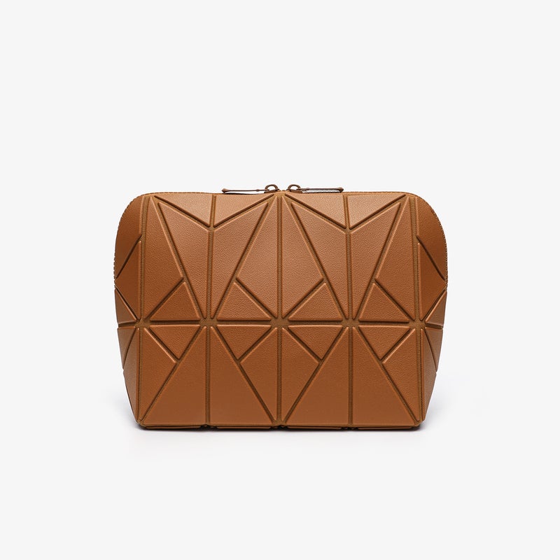 Popular Super Practical Large-Capacity Beautiful Storage Bag Travel Commuting Striped Three-Dimensional Cosmetic Bag - Image 1