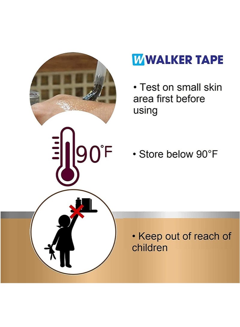 والكر تايب قطعتان من مذيب اللاصق C-22، بخاخ مذيب C22 سعة 118 مل لشعر الدانتيل والشعر المستعار من Walker Tape (118 مل + 118 مل) - Image 5