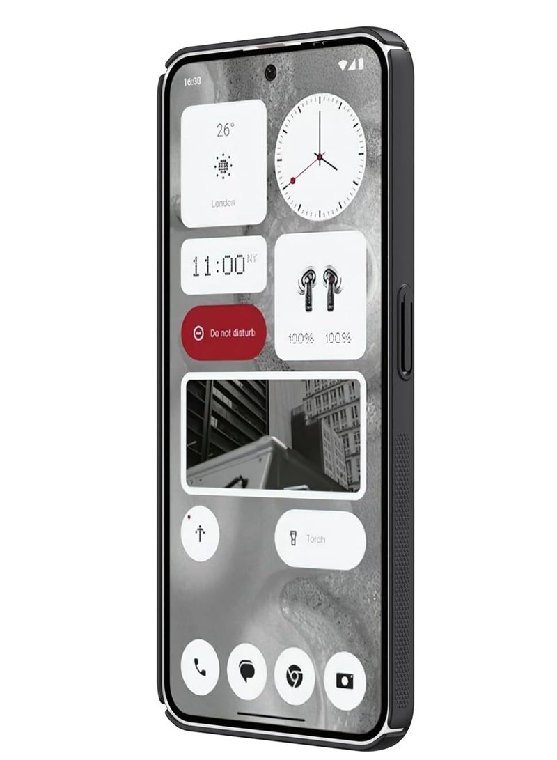 JAJEEK Super Frosted Shield Series Protective Case for Nothing Phone 2 – Sleek Black Design, Durable, Shockproof, and Anti-Scratch Protection, Lightweight & Slim Fit, Perfect for Everyday Use - Image 3