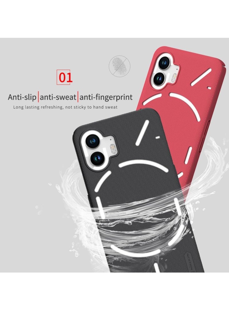 JAJEEK Super Frosted Shield Series Protective Case for Nothing Phone 2 – Sleek Black Design, Durable, Shockproof, and Anti-Scratch Protection, Lightweight & Slim Fit, Perfect for Everyday Use - Image 4