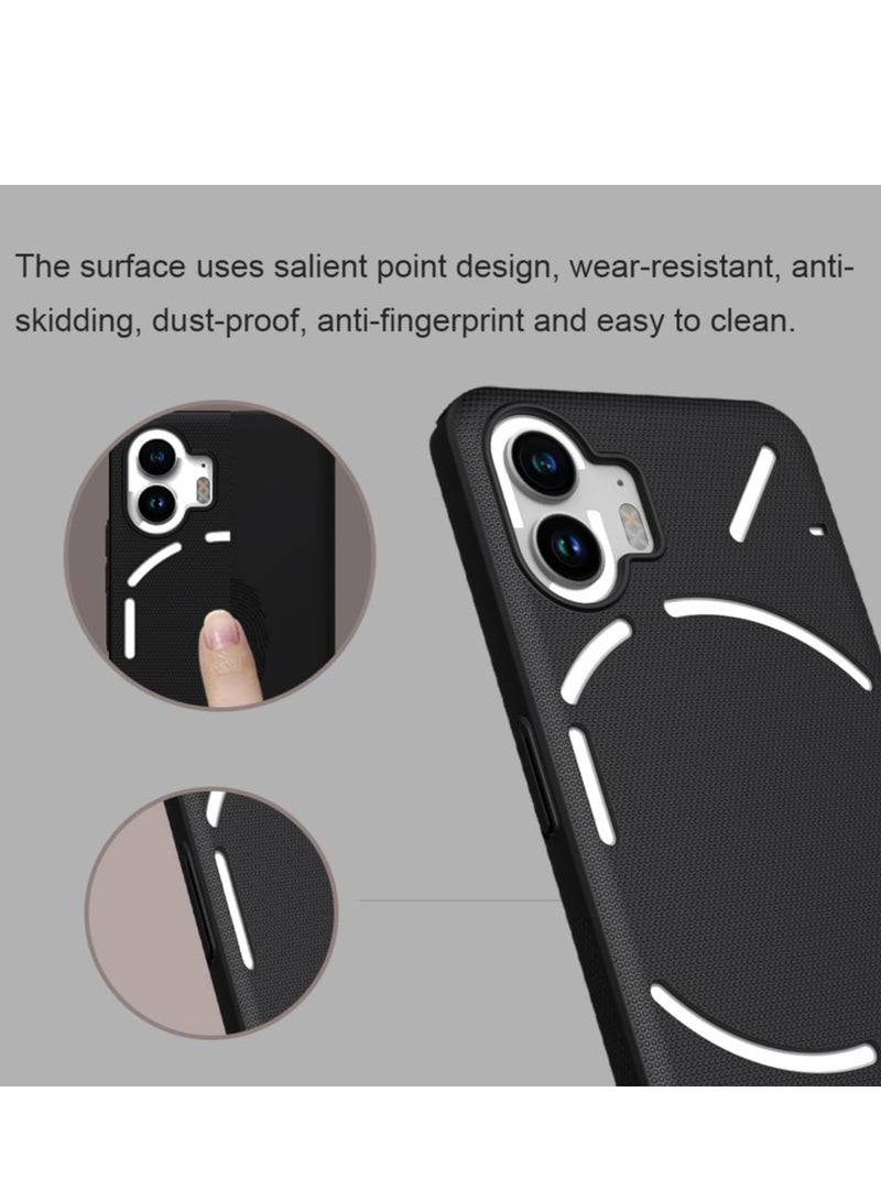 JAJEEK Super Frosted Shield Series Protective Case for Nothing Phone 2 – Sleek Black Design, Durable, Shockproof, and Anti-Scratch Protection, Lightweight & Slim Fit, Perfect for Everyday Use - Image 5