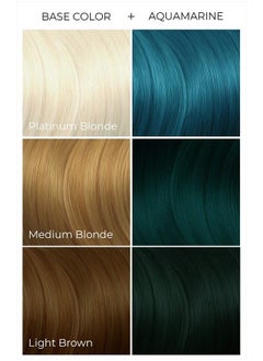 ARCTIC FOX Vegan and Cruelty-Free Semi-Permanent Hair Color Dye (8 Fl Oz, AQUAMARINE)  - Image 2