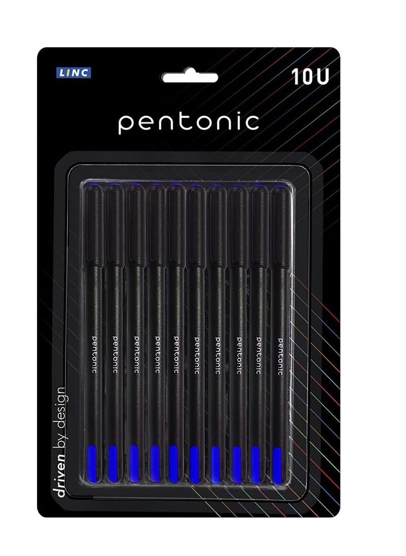 Pentonic - Pentonic Linc Ball Point Pen (0.7 mm, Blue Ink, Pack of 10) - Image 1