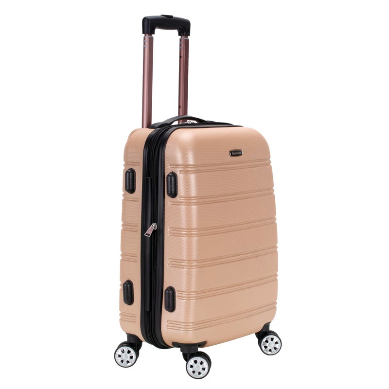 Rockland Melbourne Hardside Expandable Spinner Wheel Luggage, Champagne, Carry-On 20-Inch - Image 4