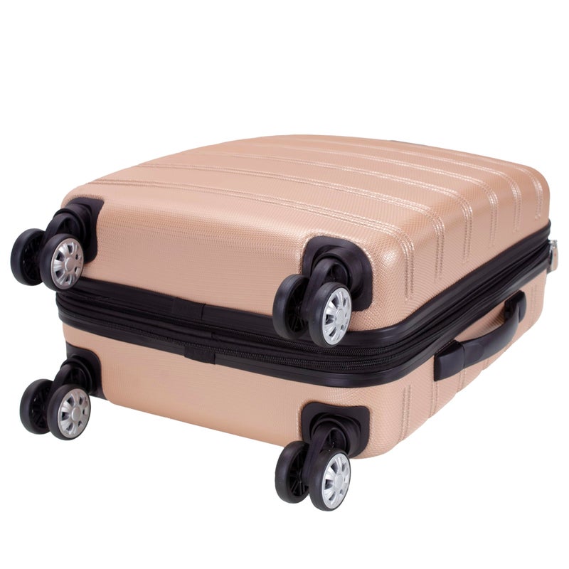 Rockland Melbourne Hardside Expandable Spinner Wheel Luggage, Champagne, Carry-On 20-Inch - Image 5