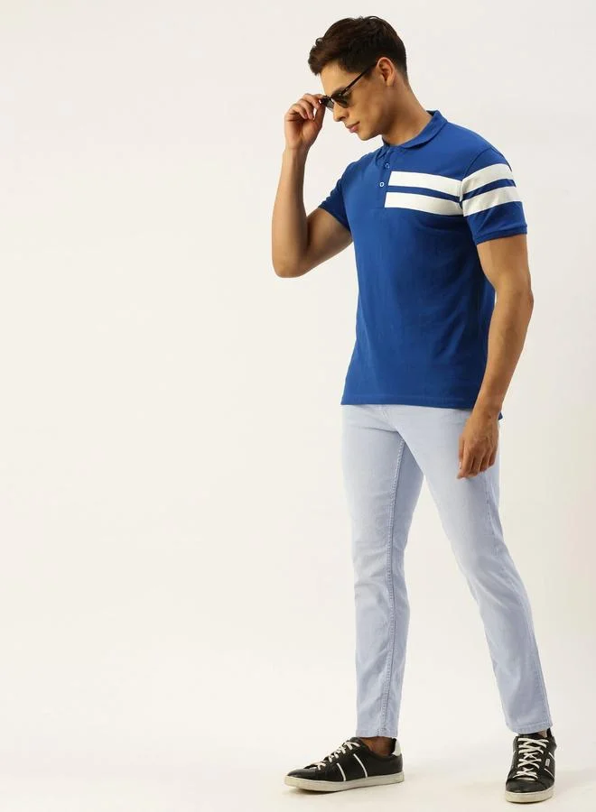The Indian Garage Co Blue The Indian Garage Co Men Light Wash Slim Fit Jeans for Men | Best Price UAE
