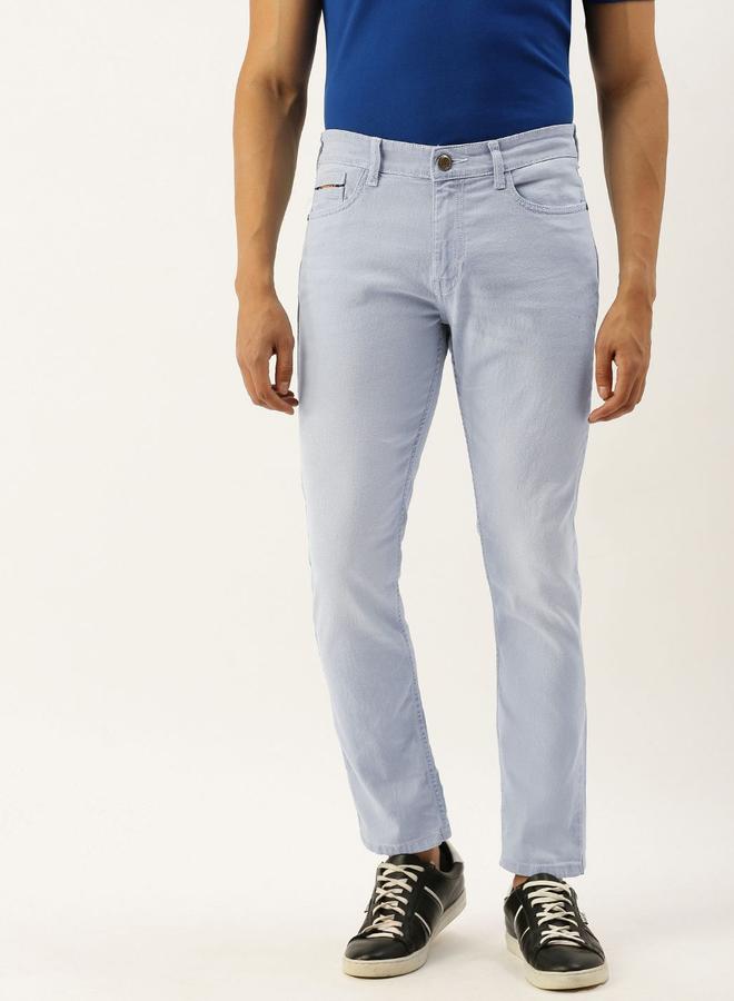 The Indian Garage Co Men Light Wash Slim Fit Jeans - Image 1